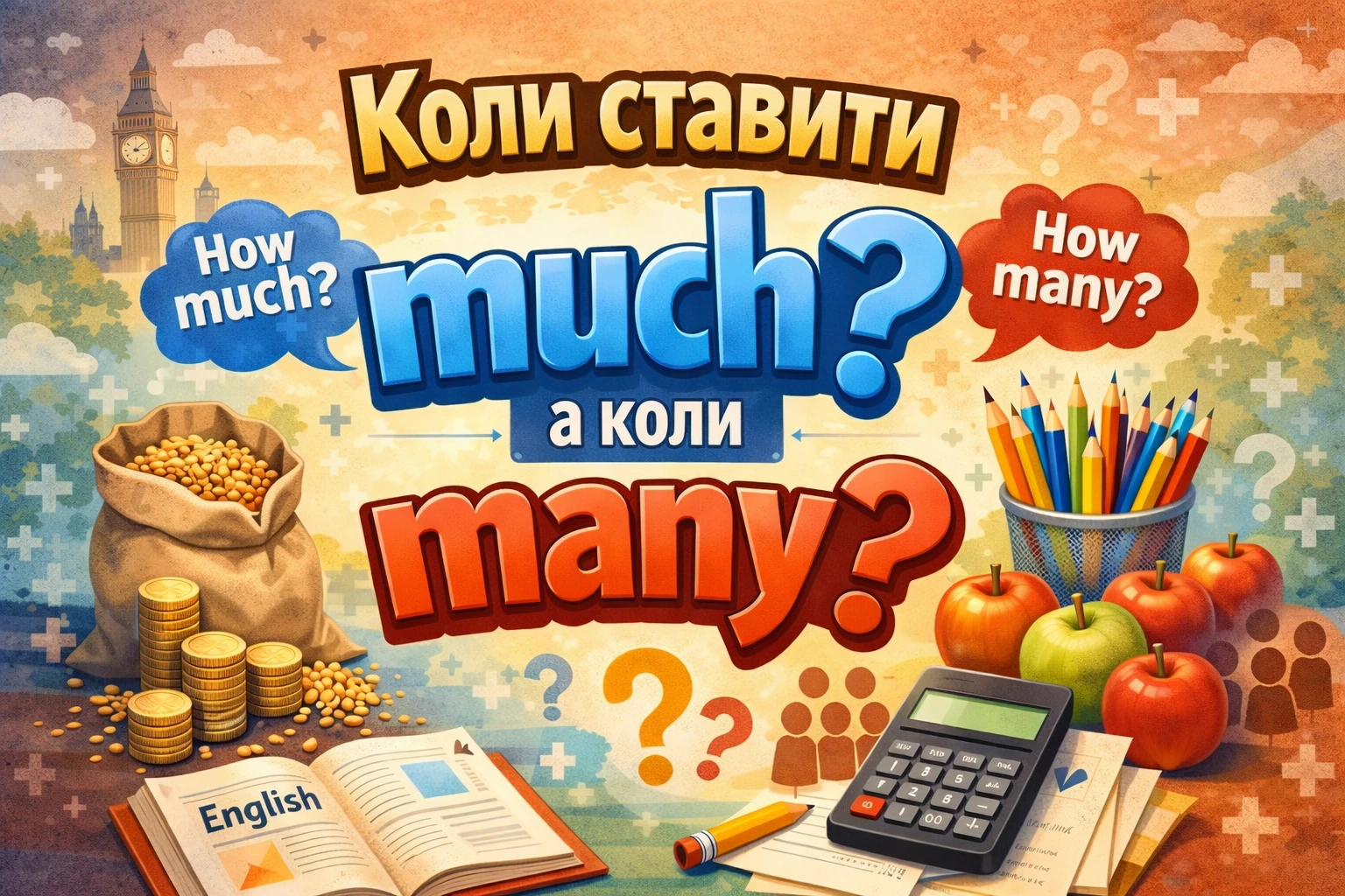 Коли ставити much, а коли many?